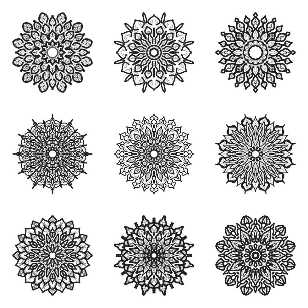 abstracte stijl Indiase mandala decoratie vector