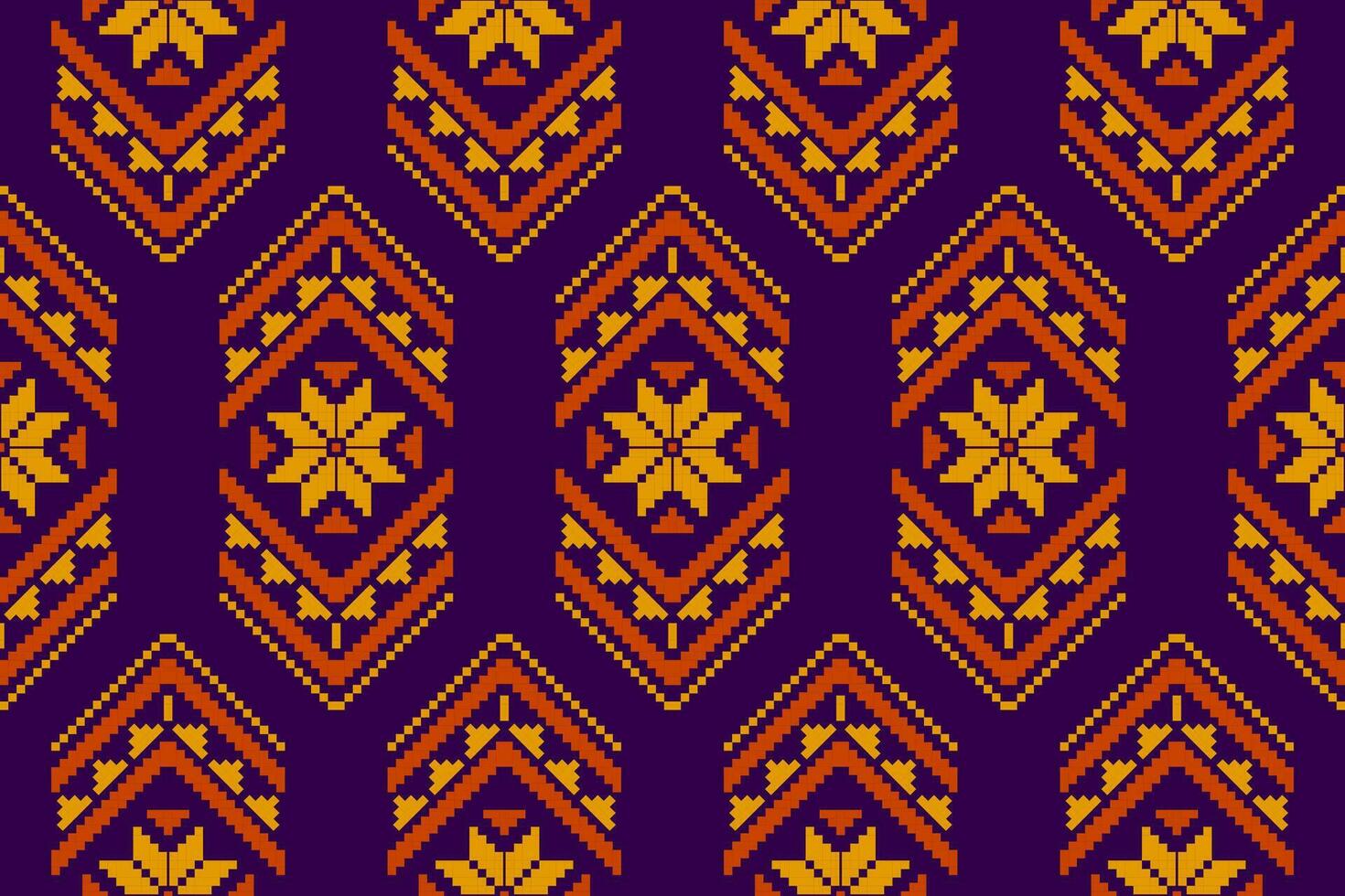 kleding stof Mexicaans stijl. meetkundig etnisch bloem naadloos patroon traditioneel. aztec tribal ornament afdrukken. vector