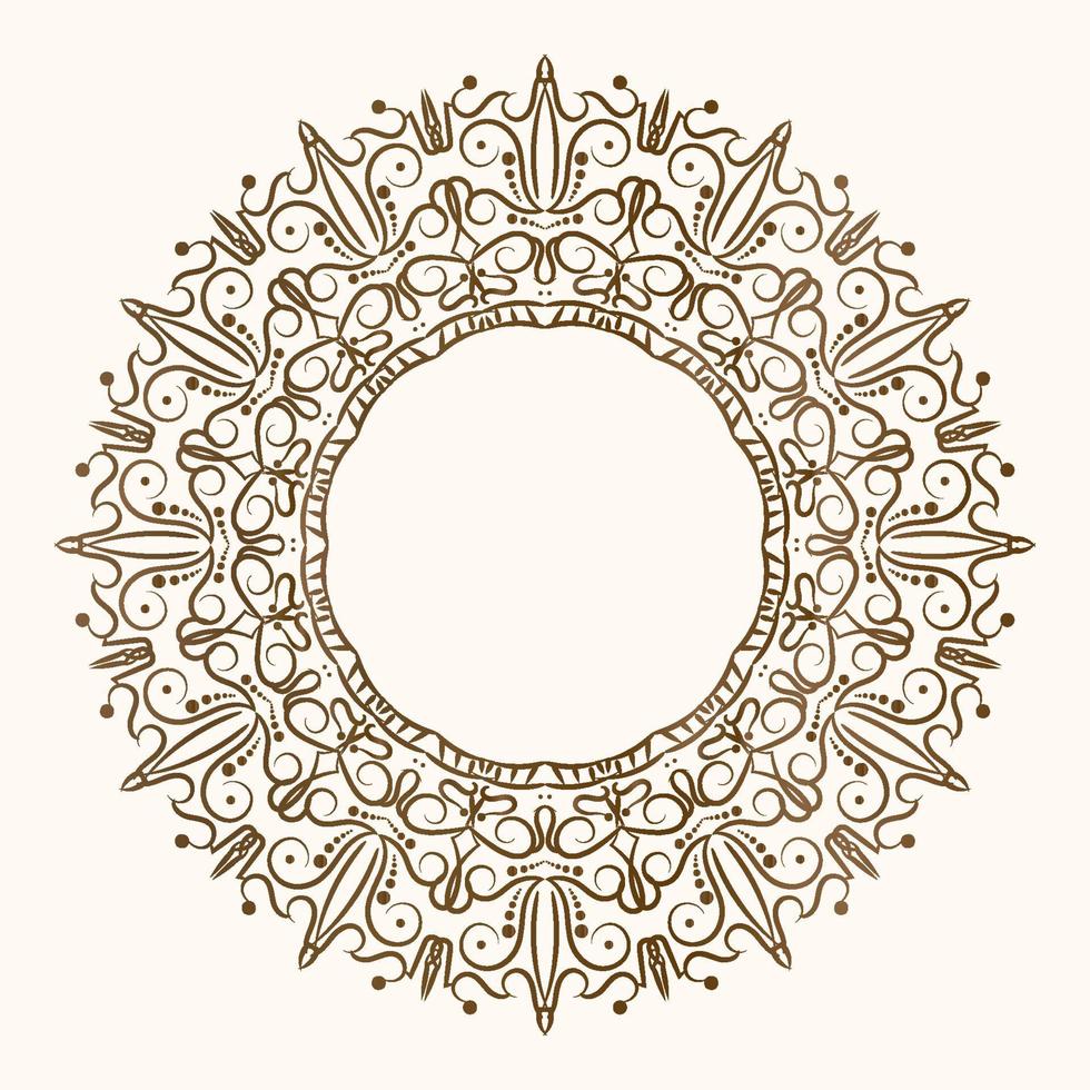 mandala sieraad of bloem vector