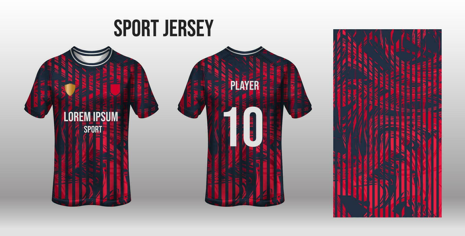 sport Jersey ontwerp kleding stof textiel voor sublimatie vector