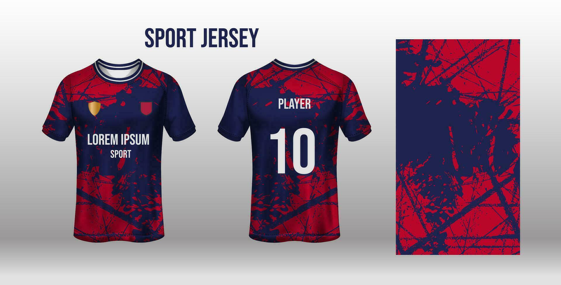 sport Jersey ontwerp kleding stof textiel voor sublimatie vector