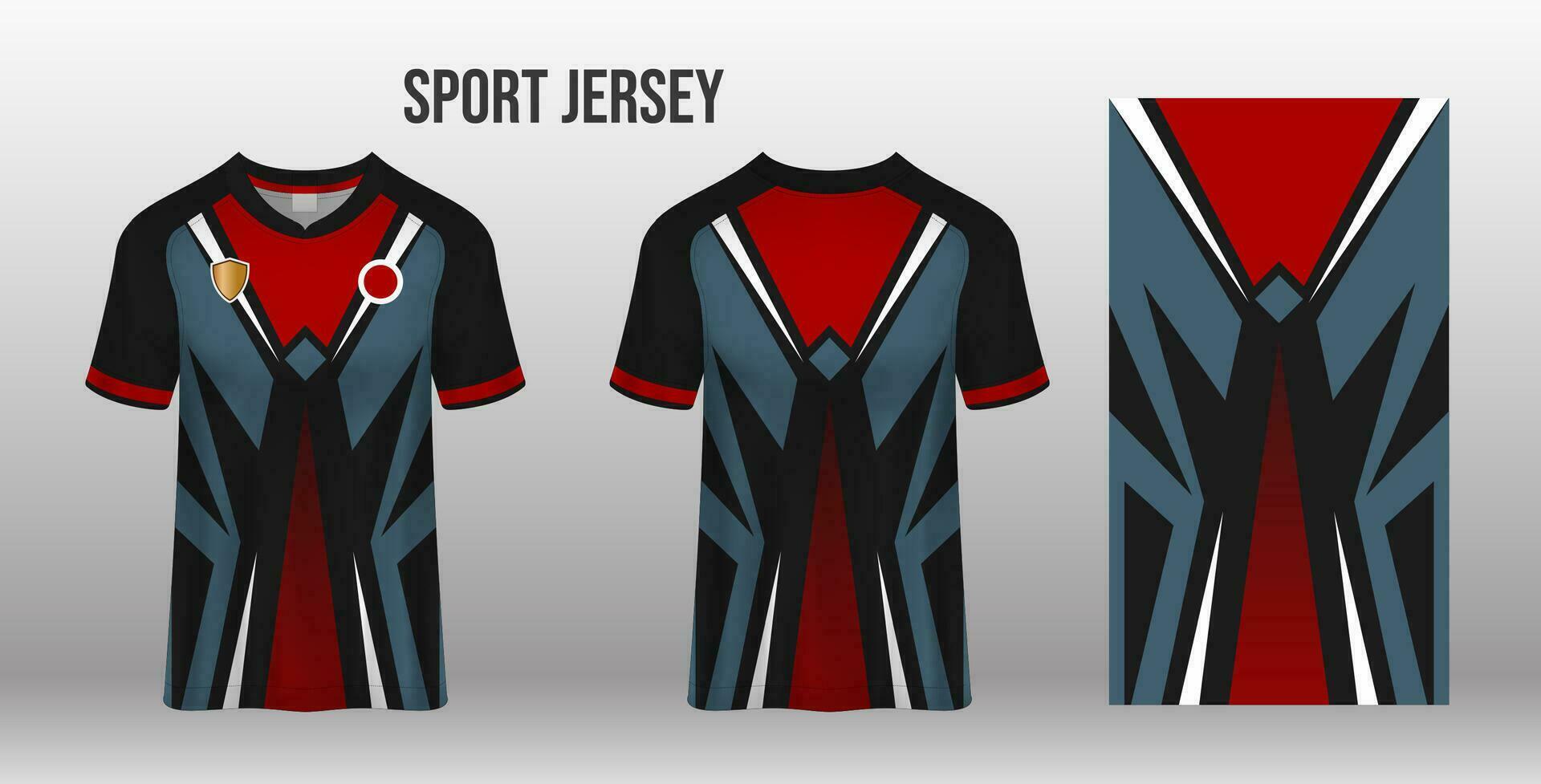 sport Jersey ontwerp kleding stof textiel sjabloon vector