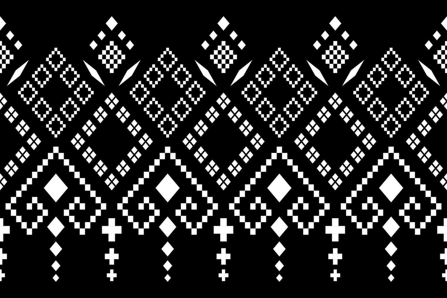 natuur jaargangen kruis steek traditioneel etnisch patroon paisley bloem ikat achtergrond abstract aztec Afrikaanse Indonesisch Indisch naadloos patroon voor kleding stof afdrukken kleding jurk tapijt gordijnen en sarong vector
