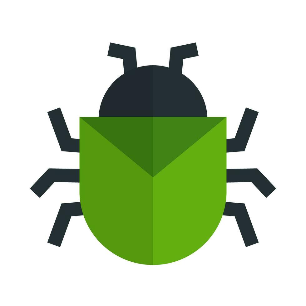 vlak ontwerp kever icoon. insect icoon. vector. vector