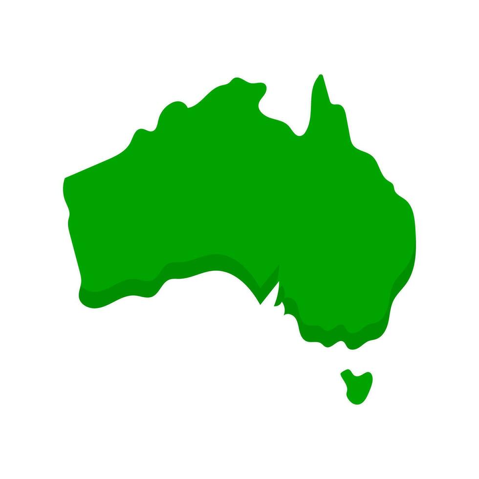 vlak ontwerp Australisch kaart icoon. Australië kaart. vector. vector