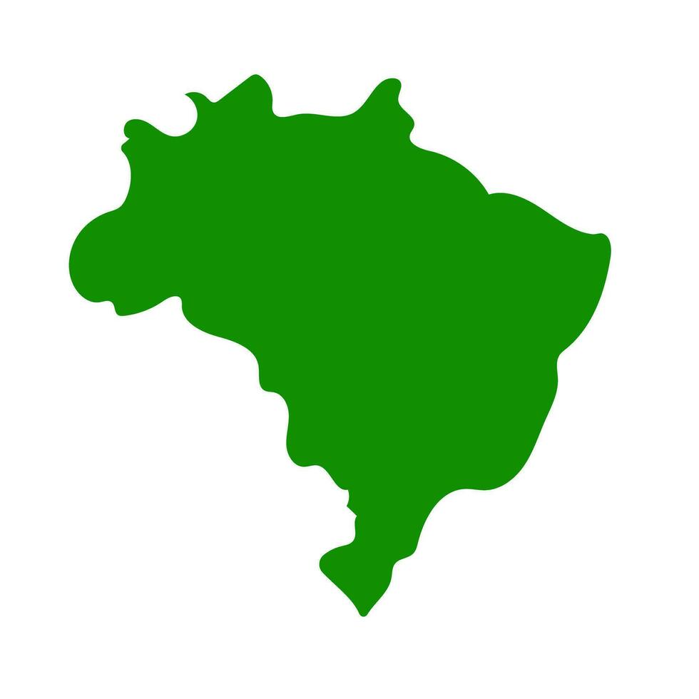 Brazilië kaart icoon. Brazilië topografie. vector. vector
