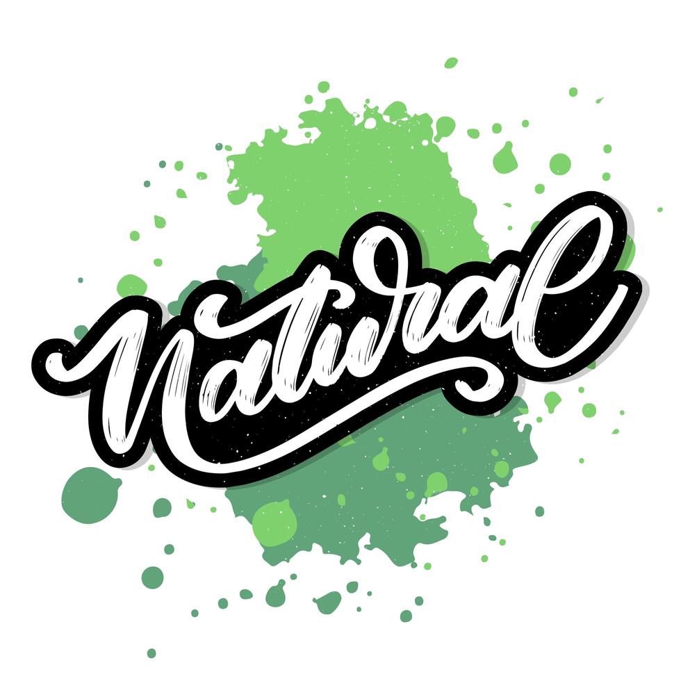 100 natuurlijke vector belettering stempel illustratie slogan kalligrafie