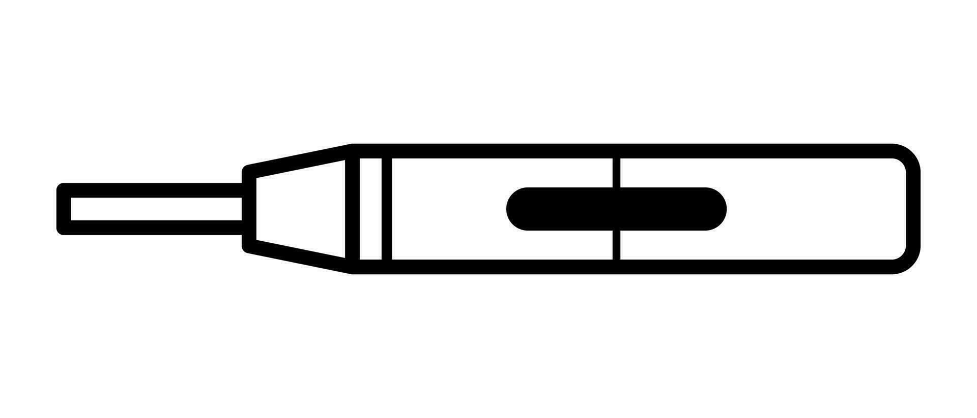 elektronisch sigaret apparaat icoon. vapen icoon. vector. vector