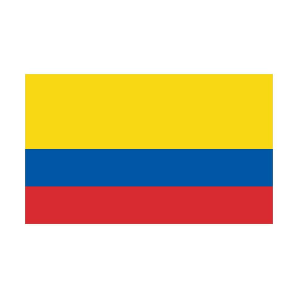 Colombiaanse vlag. Colombia vlag. vector. vector