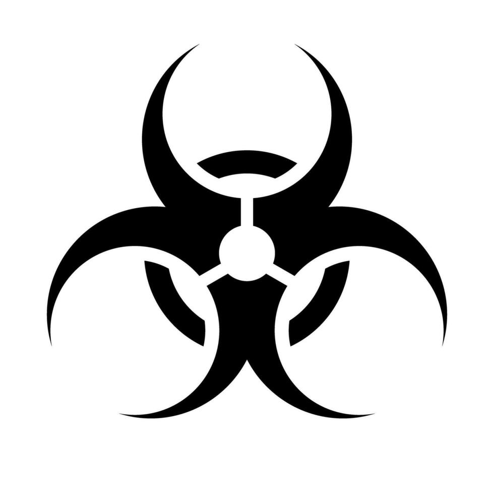 biohazard icoon. biologisch risico teken. vector. vector