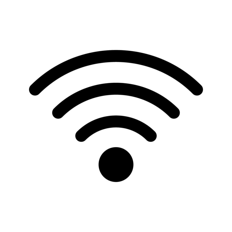 gemakkelijk Wifi verbinding signaal icoon. vector. vector