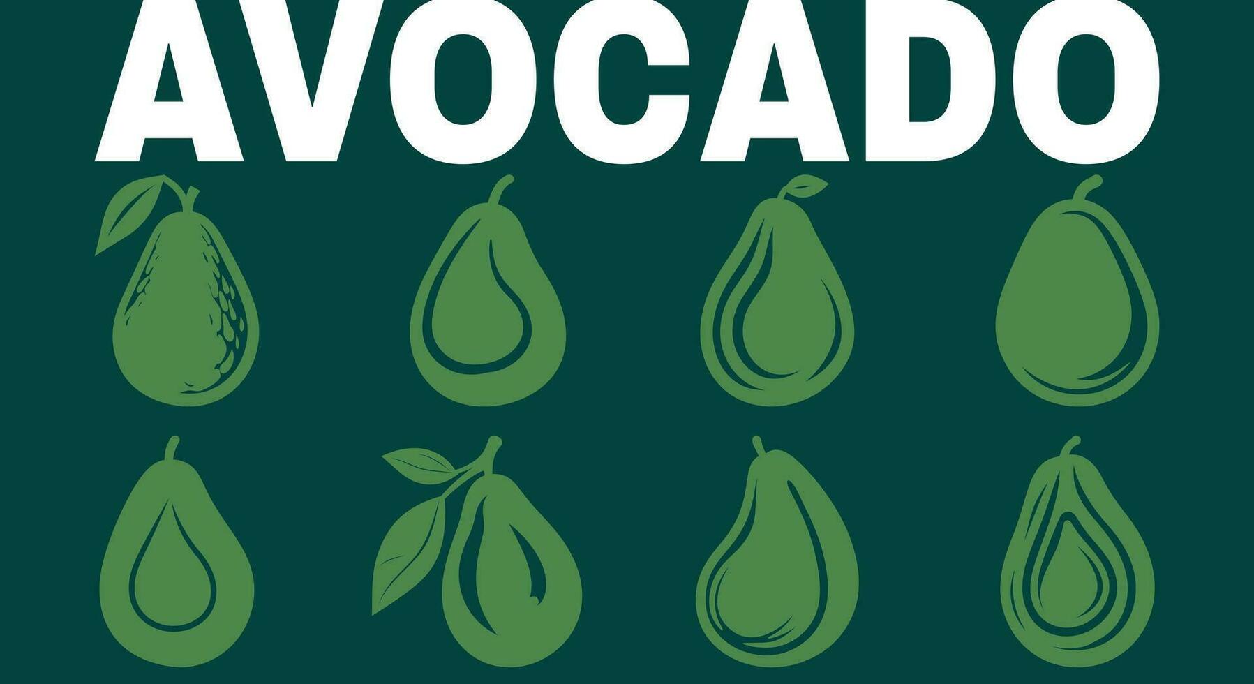 vers groen dromen avocado vector chique
