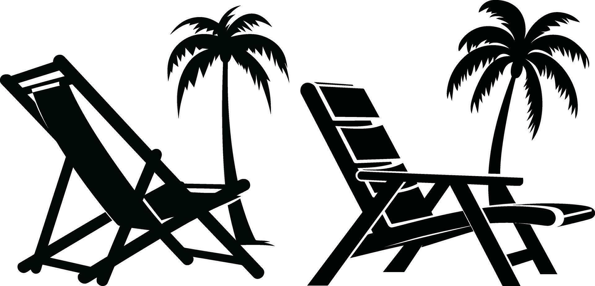 kust- chique ontspanning minimalistische stoel ontwerp vector