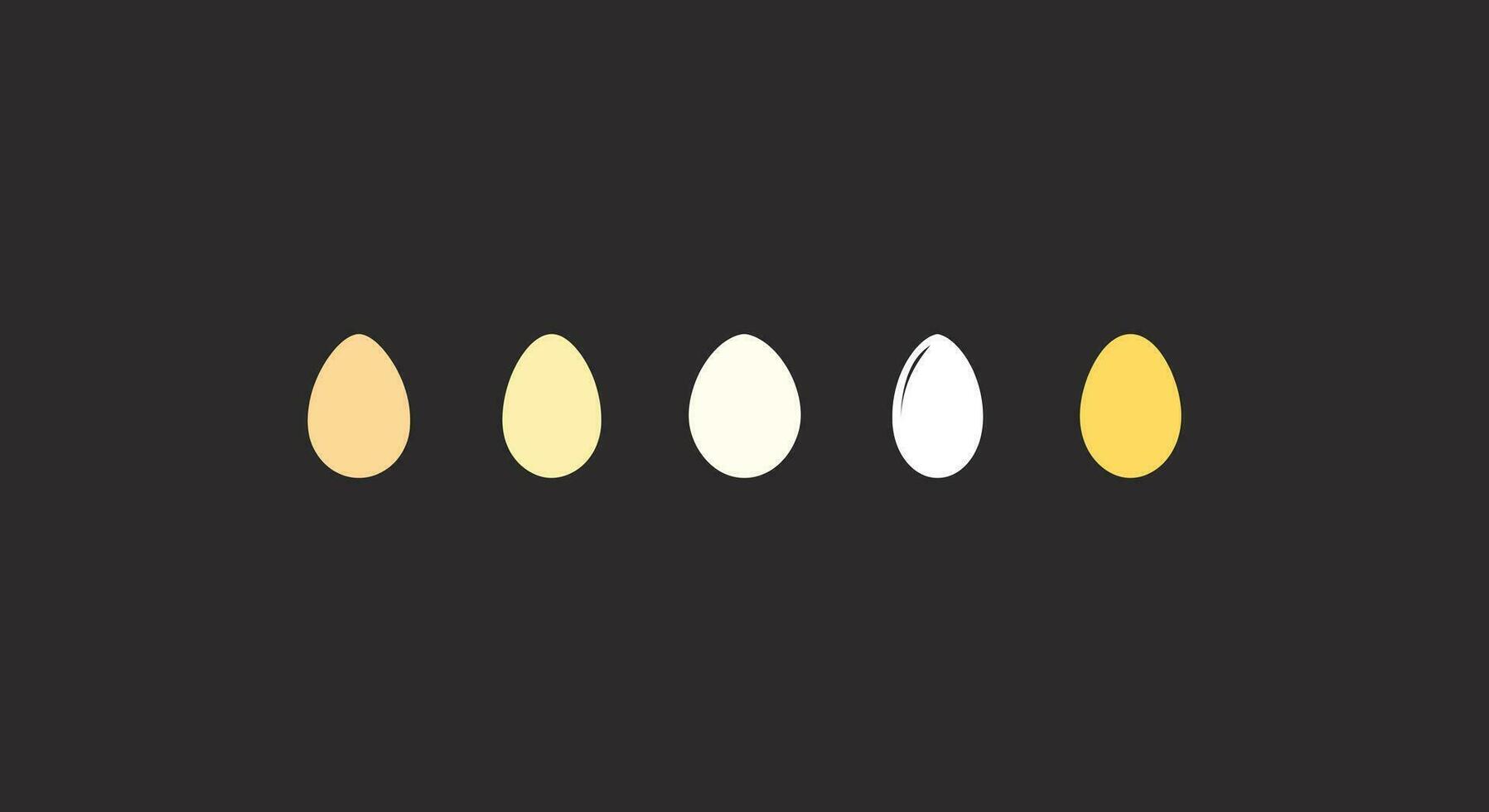 eieren verzameling verschillend ei vector elementen