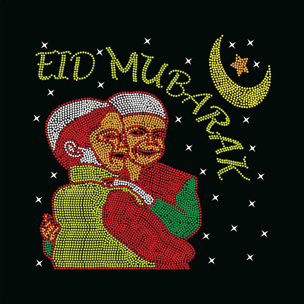 eid mubarak 2 vector