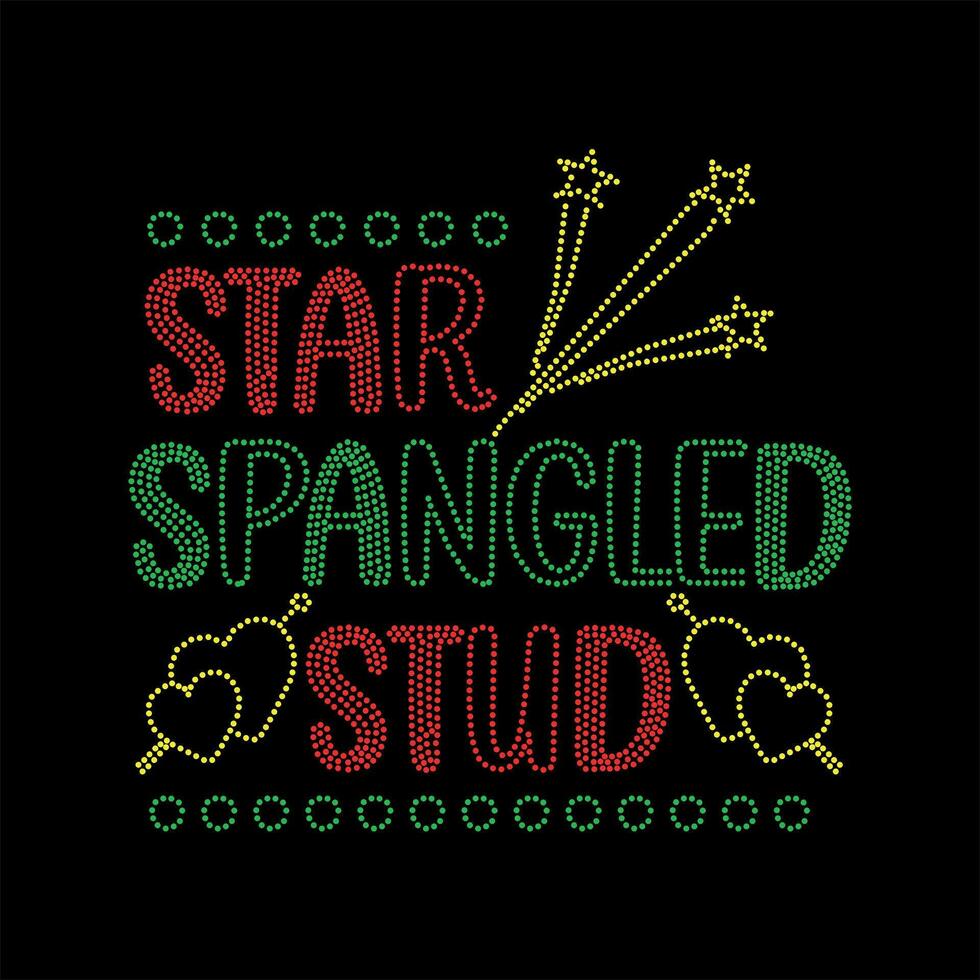 ster spangled stud vector