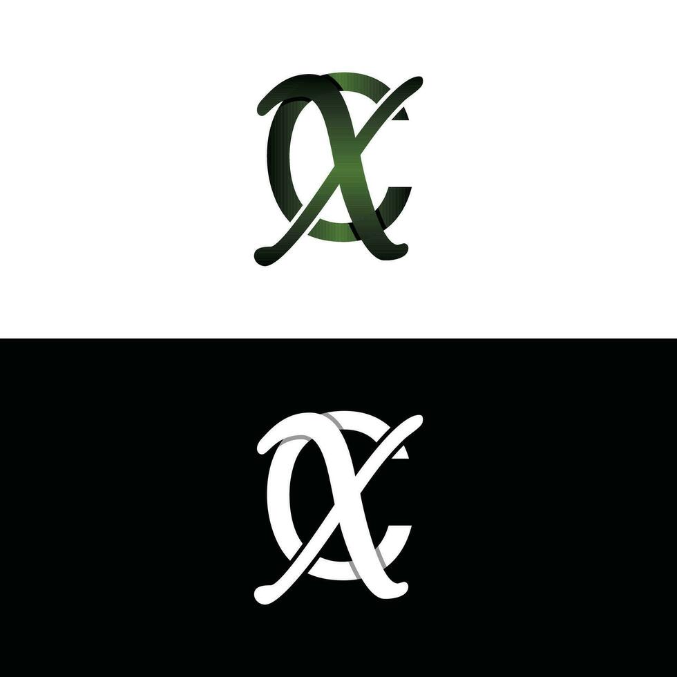 brief cx luxe modern monogram logo vector ontwerp, logo eerste vector Mark element grafisch illustratie ontwerp sjabloon