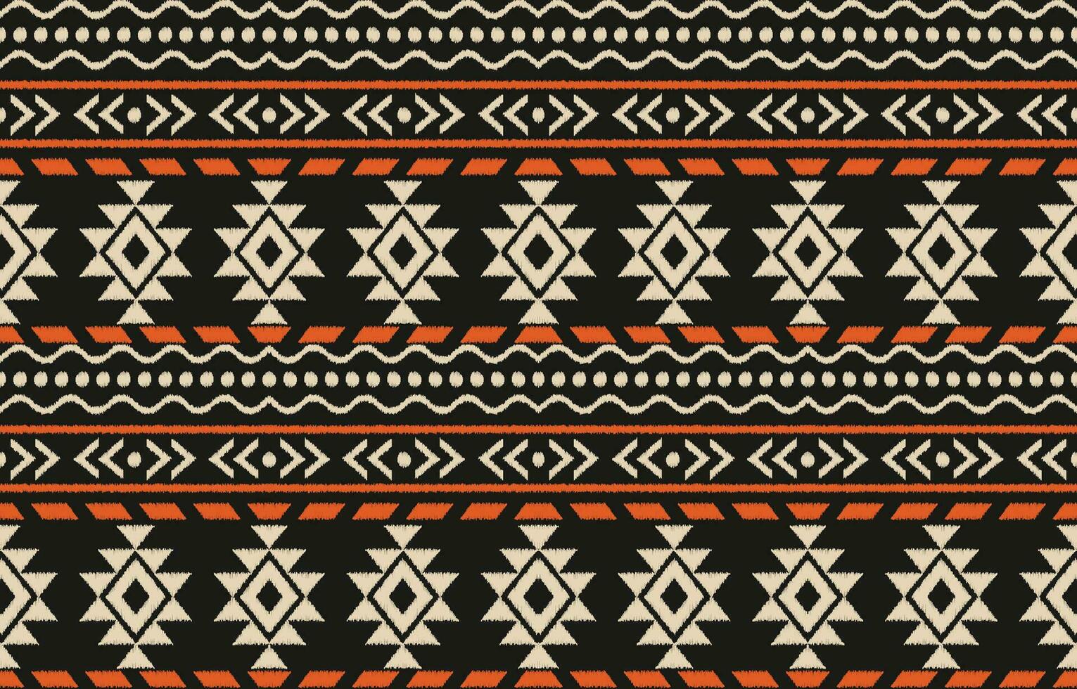 etnisch abstract ikat kunst. aztec ornament afdrukken. meetkundig etnisch patroon naadloos kleur oosters. ontwerp voor achtergrond ,gordijn, tapijt, behang, kleding, inpakken, batik, vector illustratie.