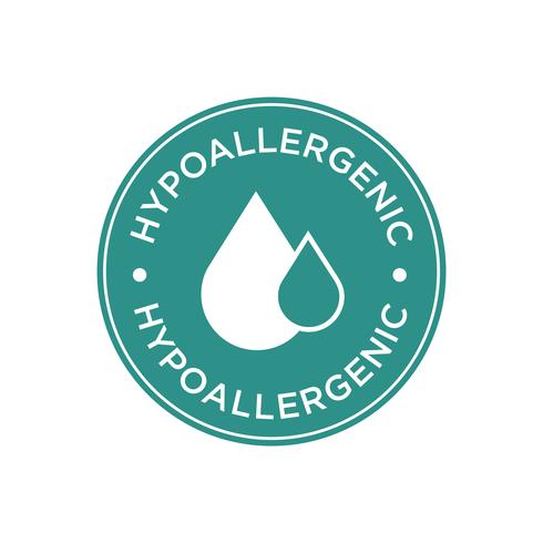 Hypoallergeen groen pictogram vector