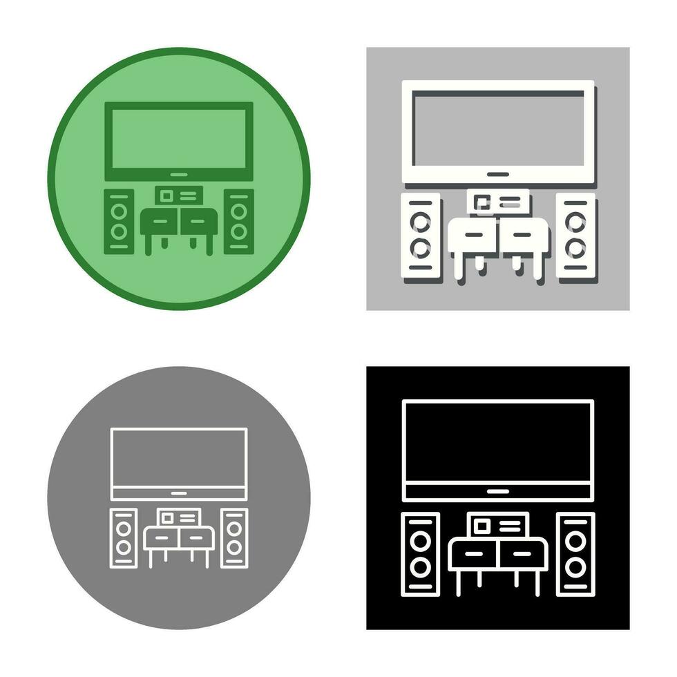 thuisbioscoop vector pictogram