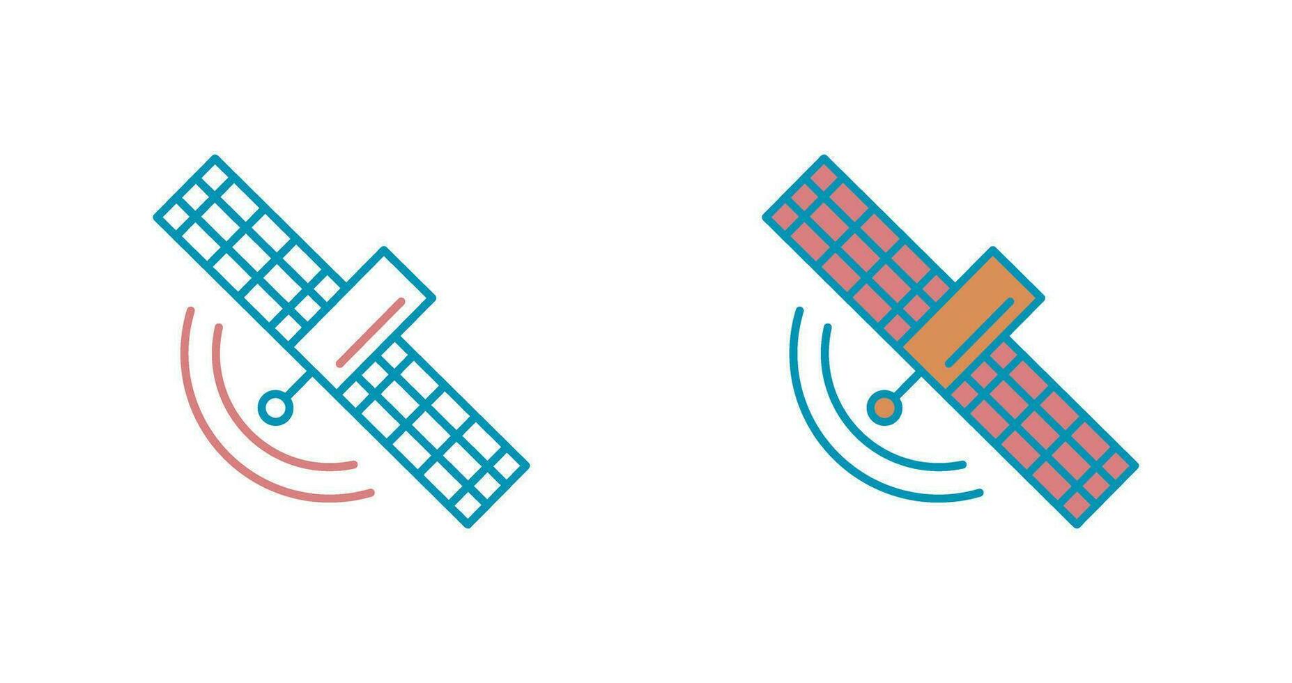 satelliet vector pictogram