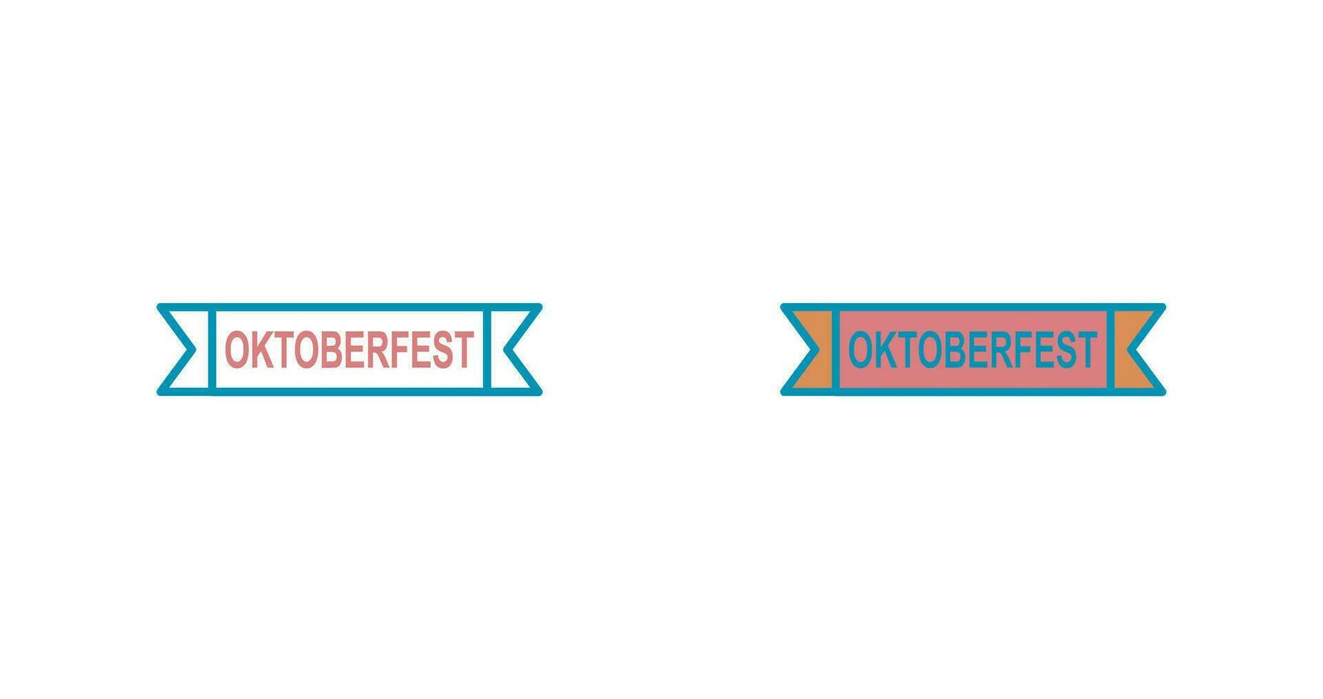 oktoberfeest banier vector icoon