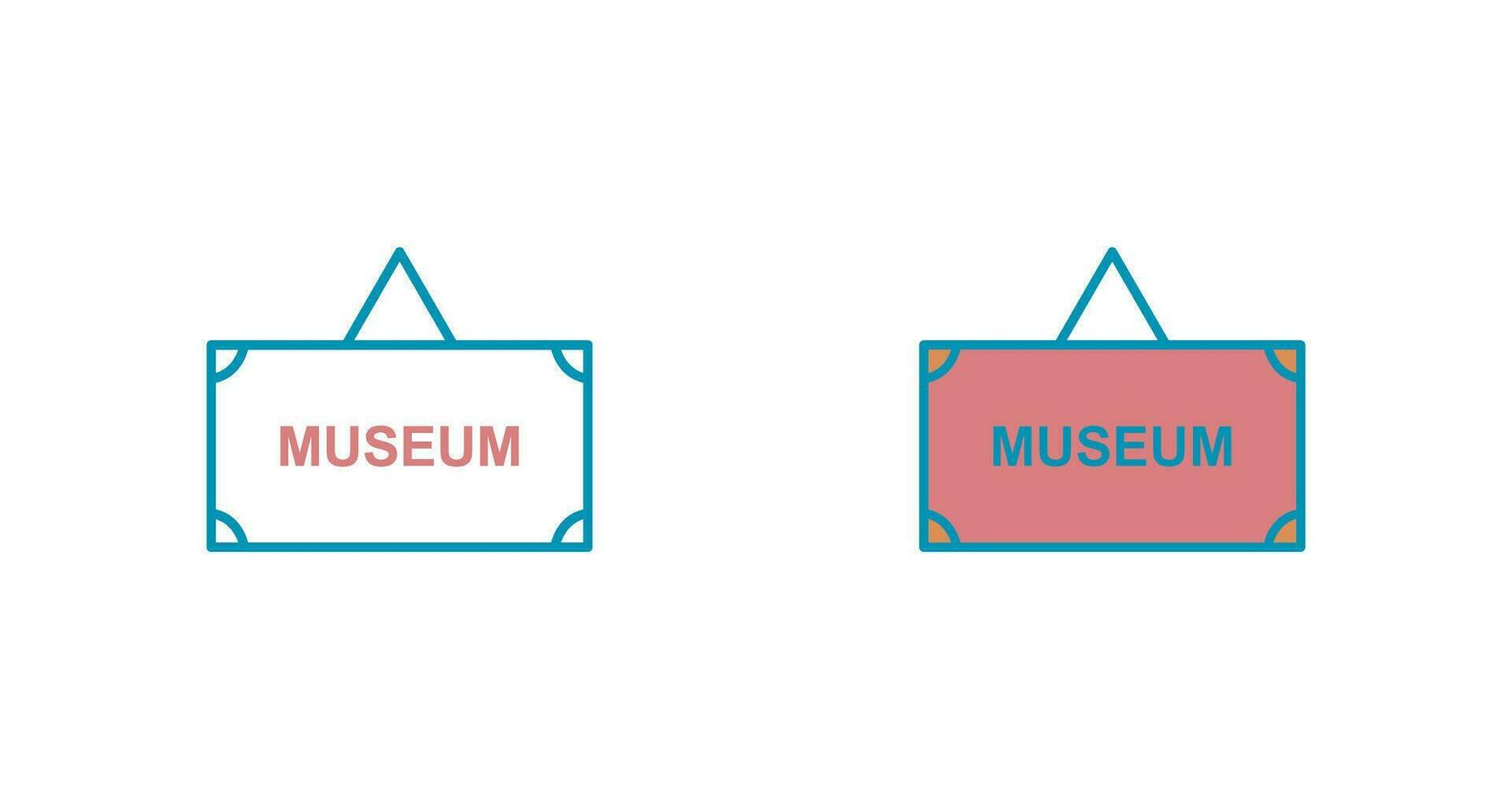 museum label vector icoon