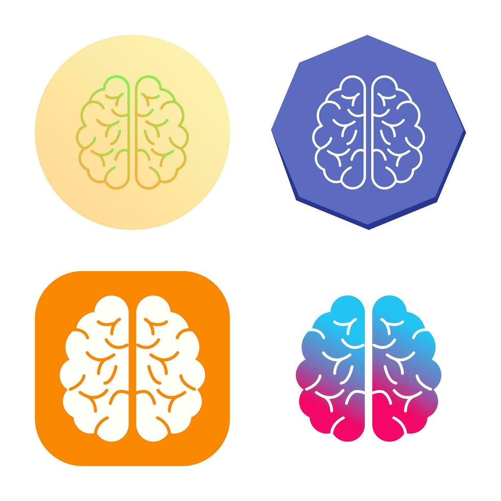 hersenen vector pictogram