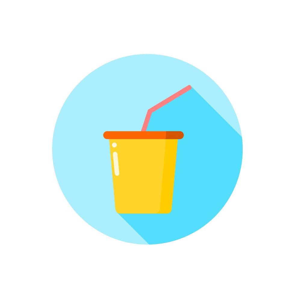 smoothie-pictogram in vlakke stijl vector