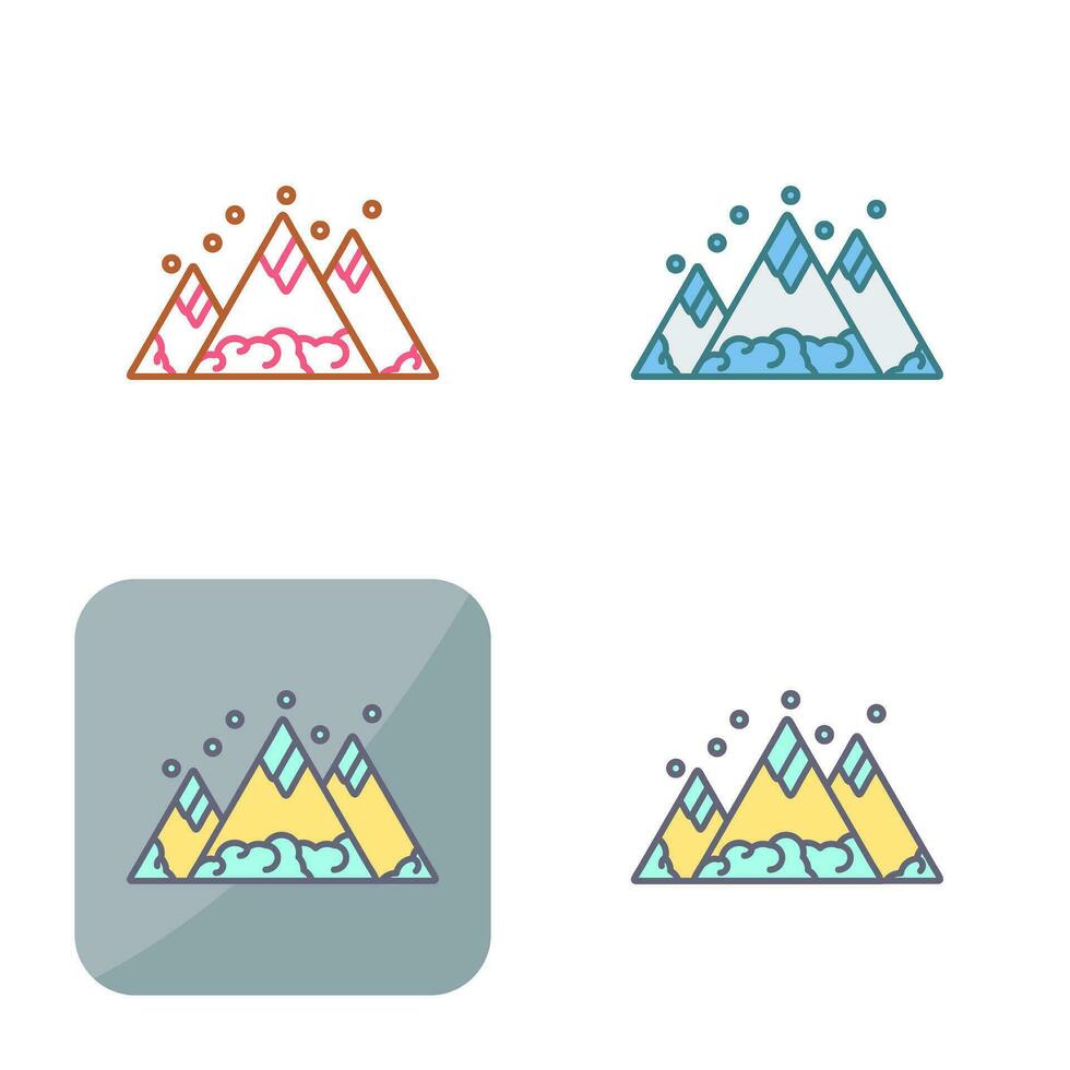 berg vector pictogram