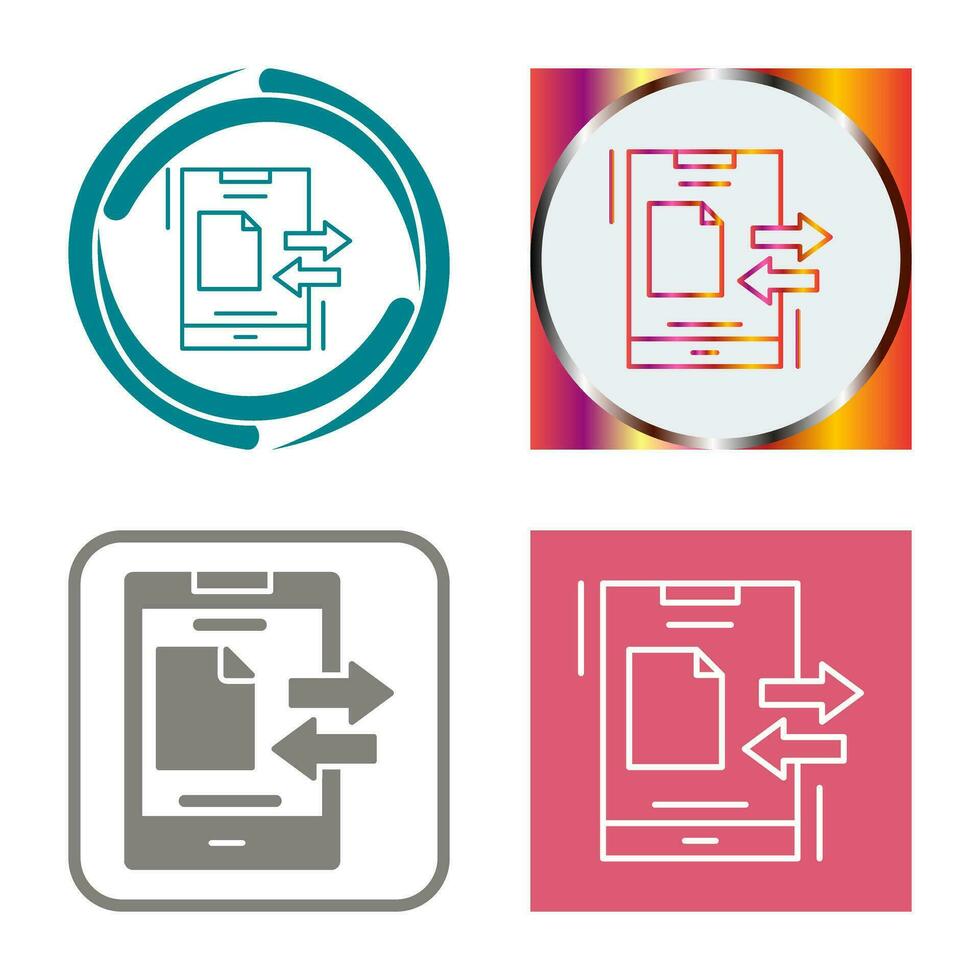 gegevens overdracht vector icoon