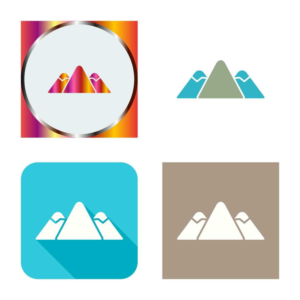 berg vector pictogram