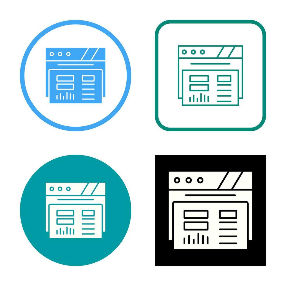 dashboard vector pictogram