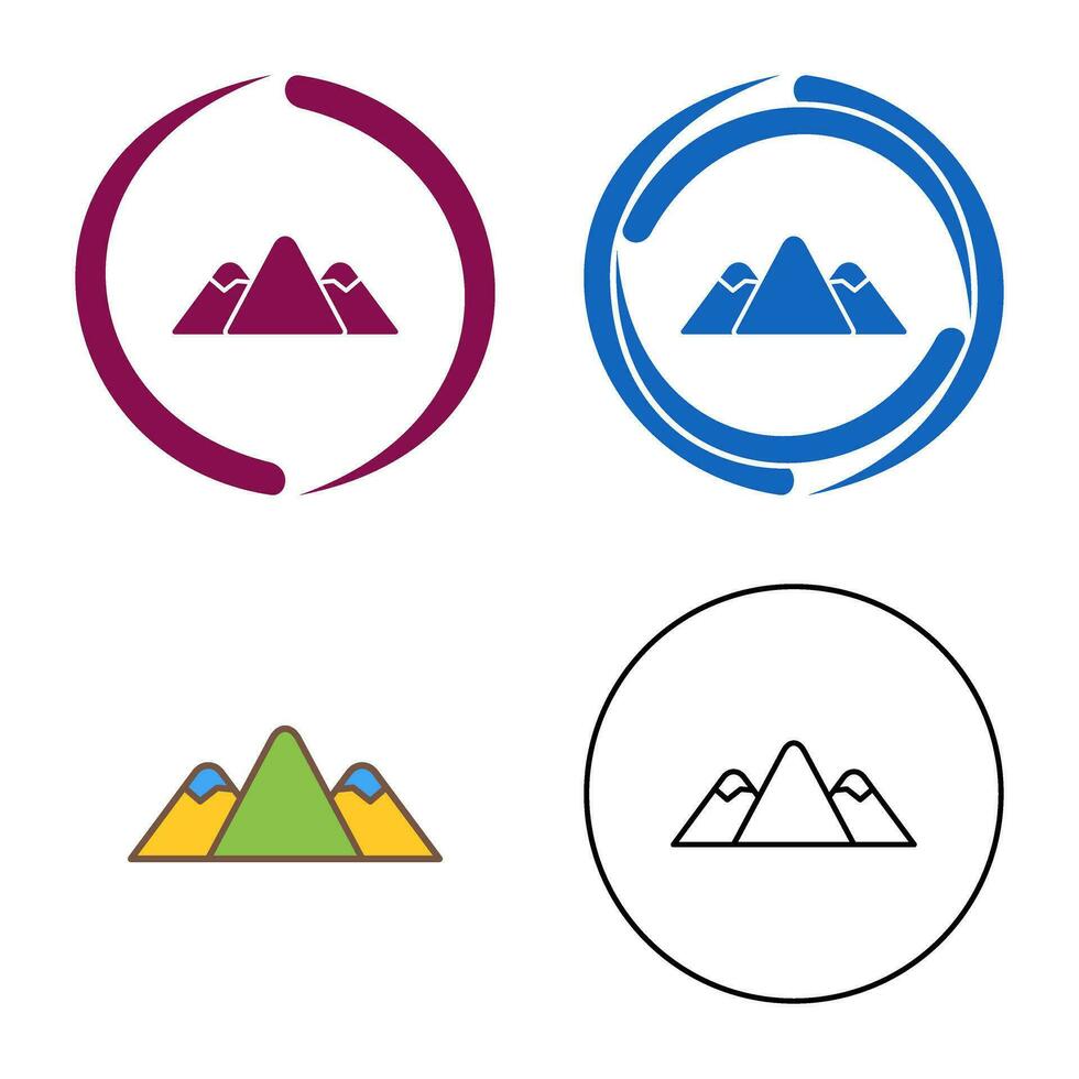 berg vector pictogram