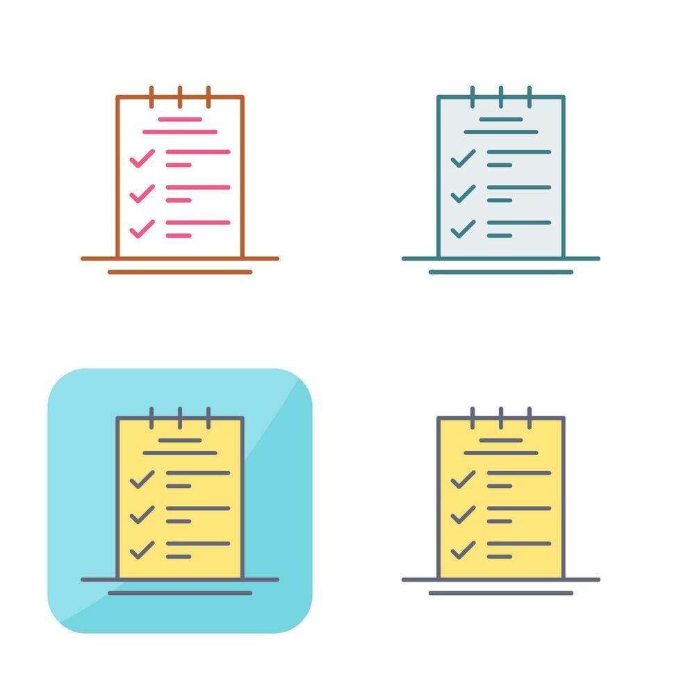 reservering checklist vector icoon