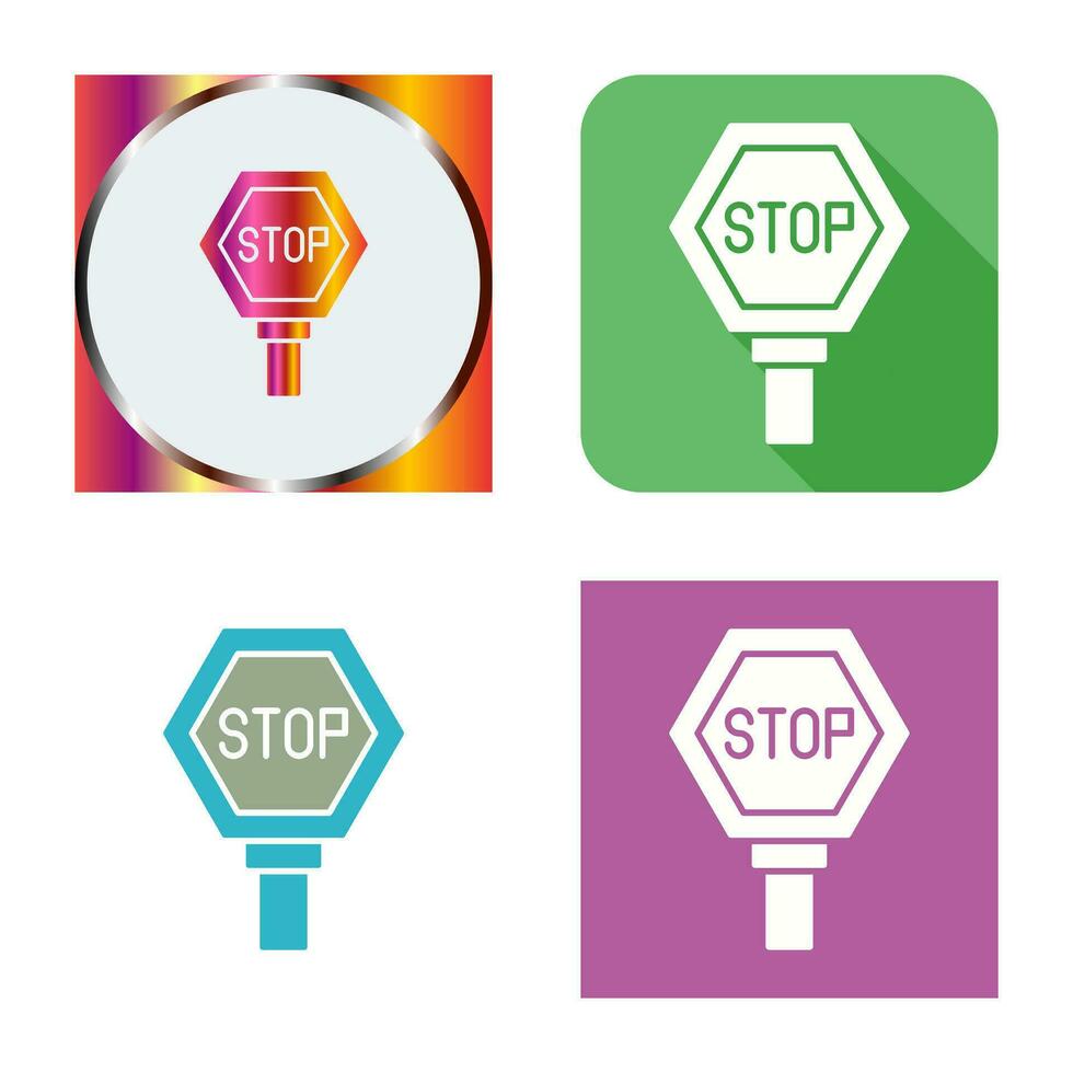 stopbord vector pictogram