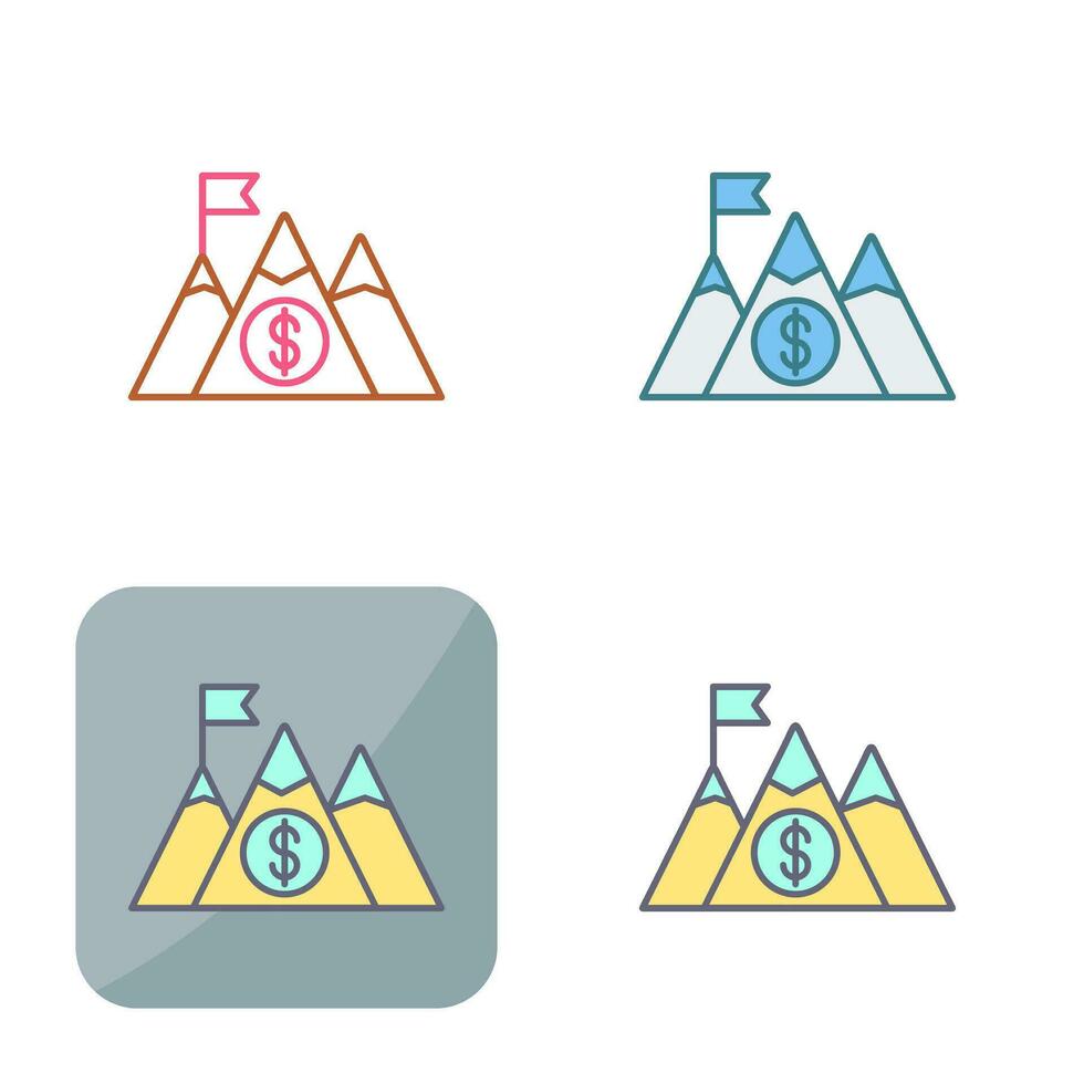 berg vector pictogram