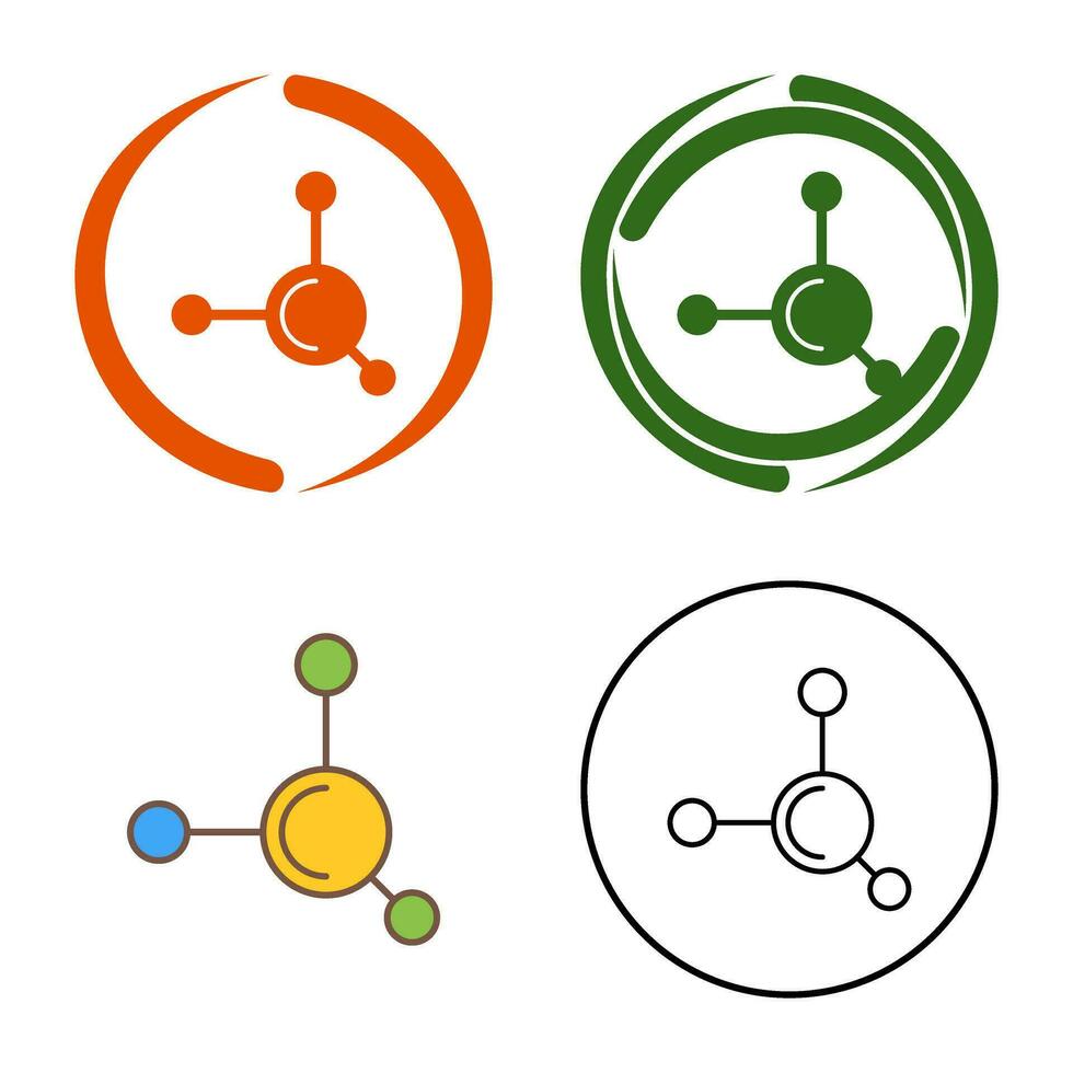 molecuul vector pictogram