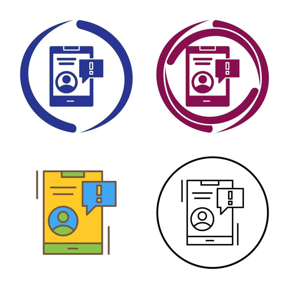 pictogram voor meldingsvector vector