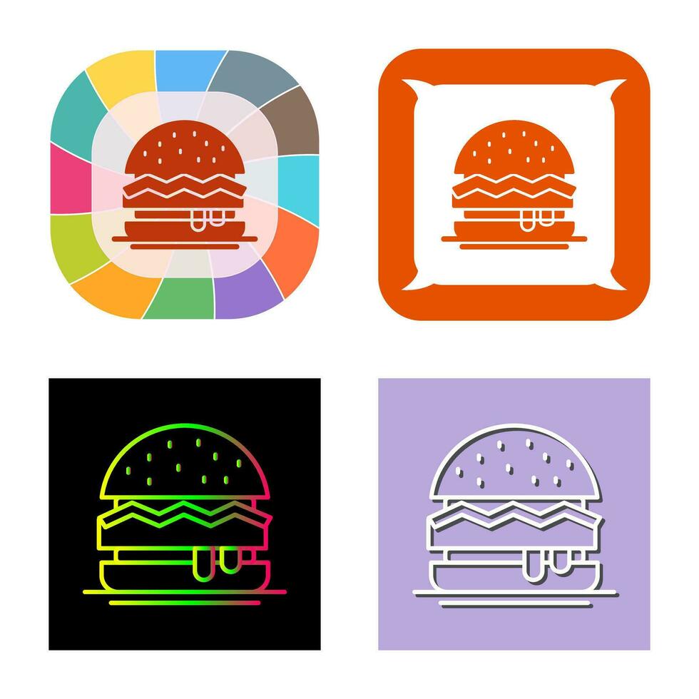 Hamburger vector icoon