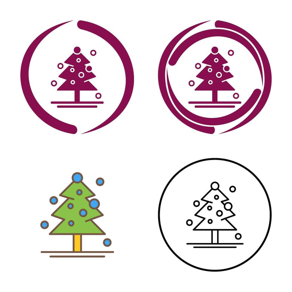 kerstboom vector pictogram