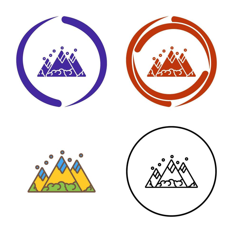 berg vector pictogram