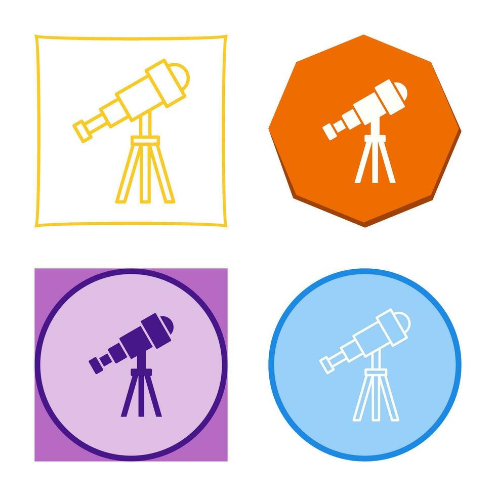 telescoop vector pictogram