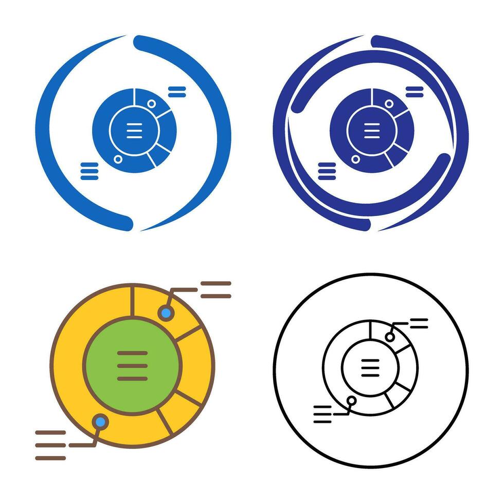 cirkeldiagram vector pictogram