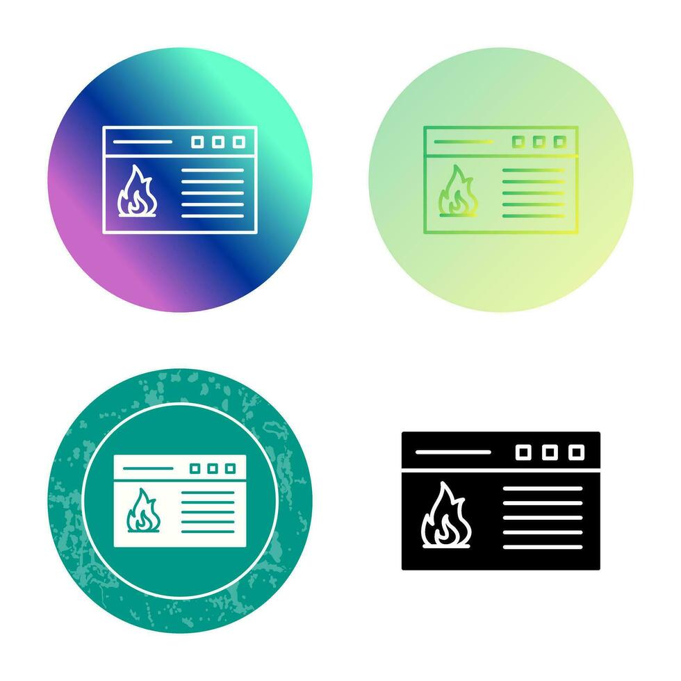 vuur vector pictogram