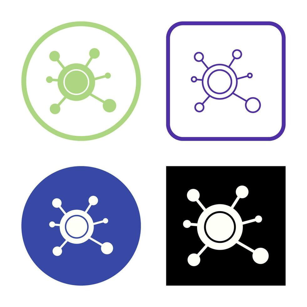 molecuul vector pictogram