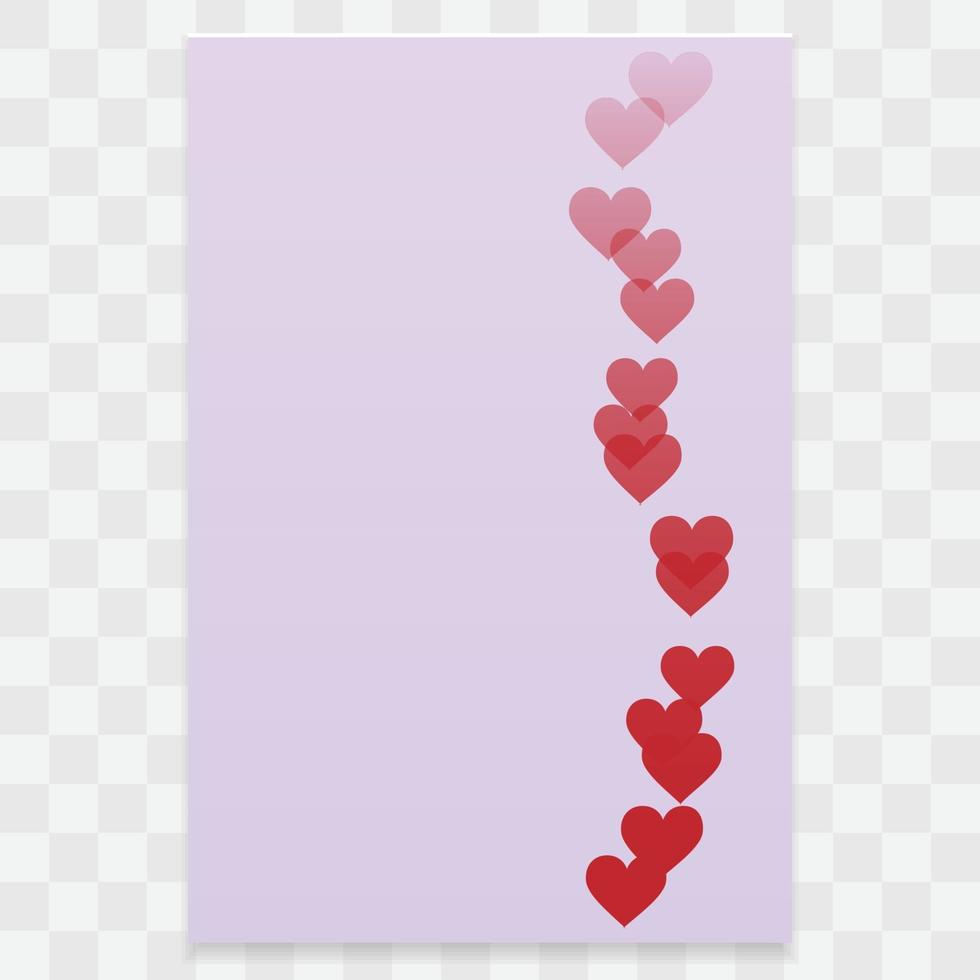 Valentijnsdag hart achtergrond vector