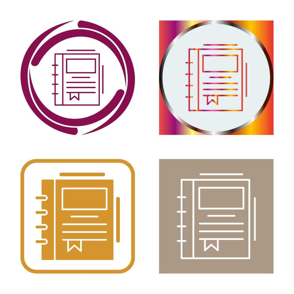 voorjaar notitieboekje vector icoon