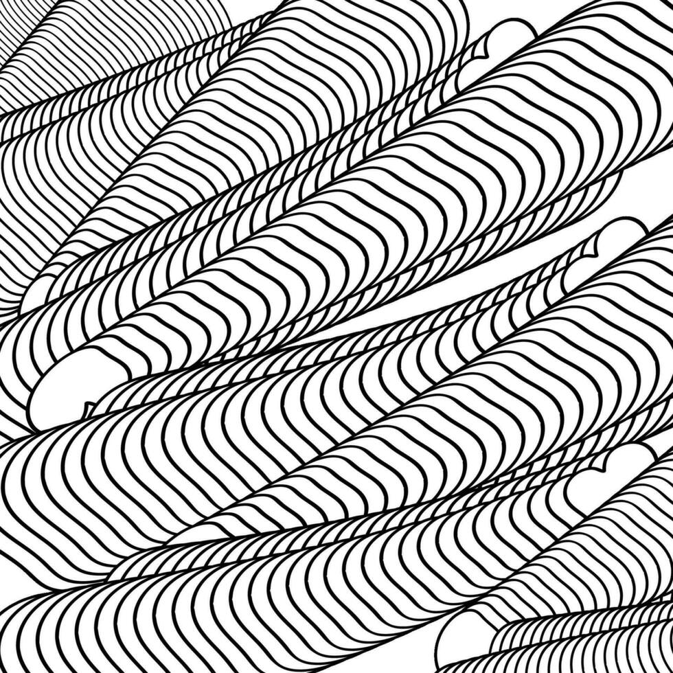 vector monochroom lijnen naadloos patroon achtergrond