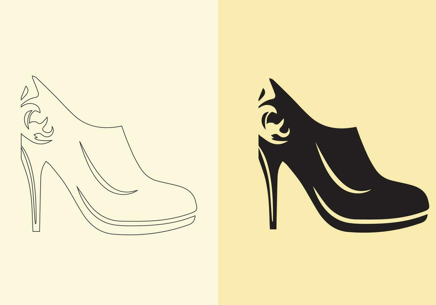 een onderscheiden paar- van kleurrijk vrouwen schoenen. vrouwen stiletto hoge hakken schoen verzameling. elegant schoenen voor meisjes. vector